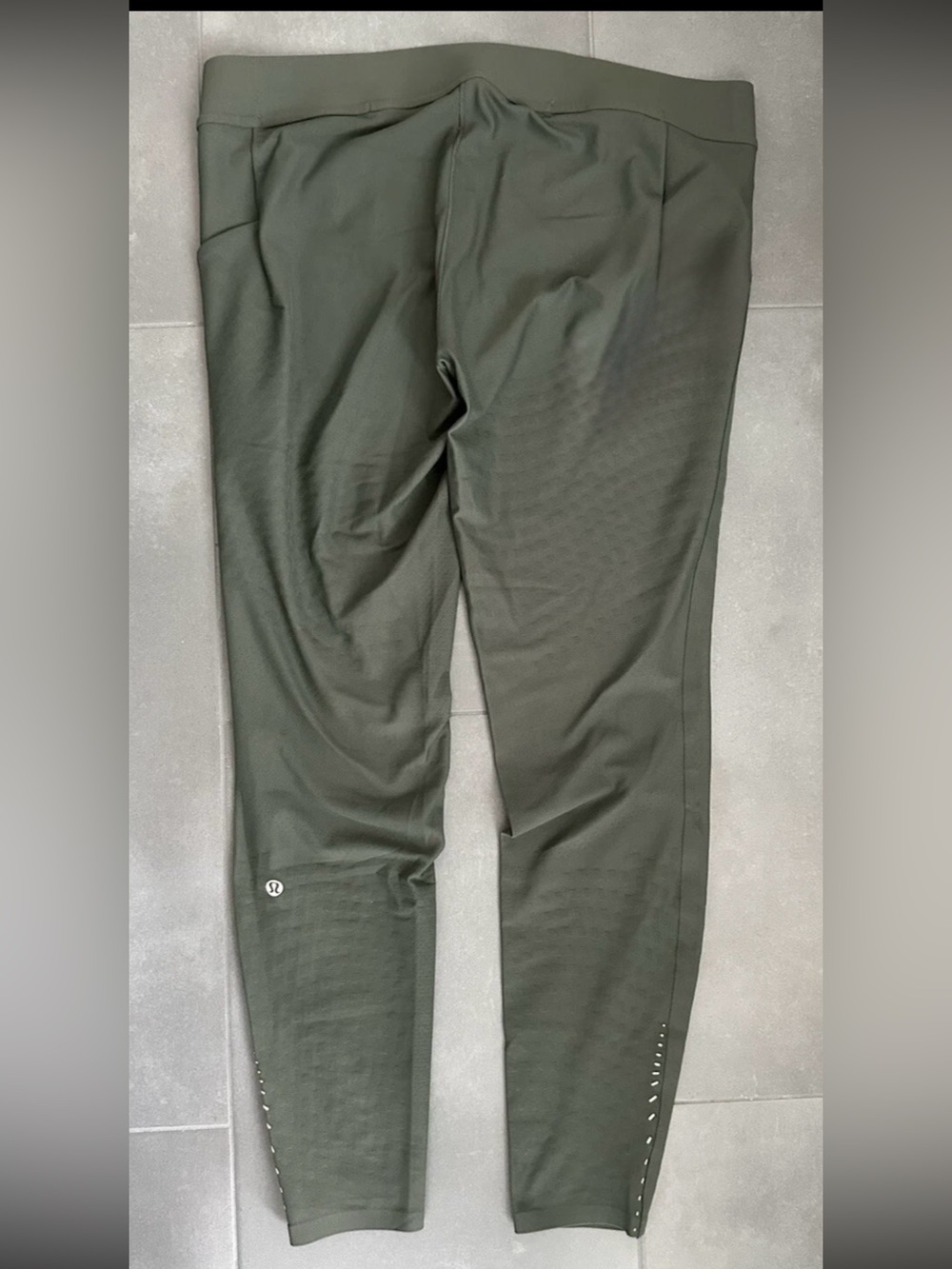Lululemon Senseknit Running Tight Mens Pants SKSR Green LM5AB1S Size XL